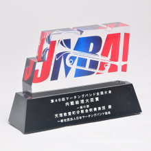New Design Custom Engraved Clear Acrylic Blanks Award Troph trophy